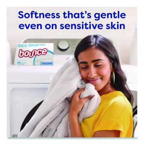 Bounce free and gentle Dryer Sheets, Fragrance-Free, 240/Box (24684BX)