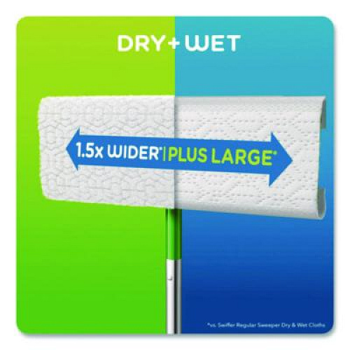 Swiffer Sweeper XL Dry Refill Cloths, 16.9 x 9.8, White, 16/Box (33903)