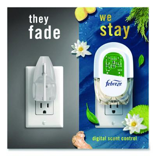 Febreze PLUG Air Freshener Refills, Ocean, 0.87 oz, 3/Pack (71932)