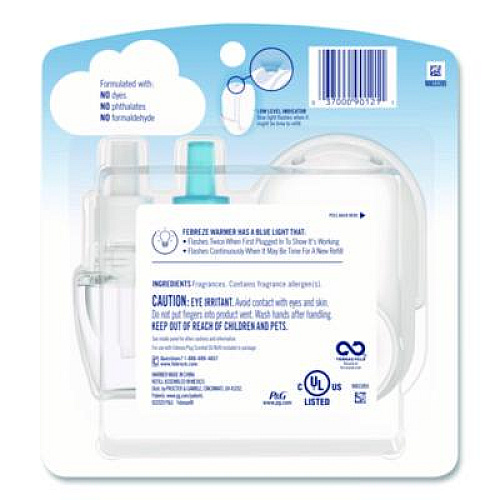 Febreze PLUG Air Freshener Warmer Start Kit, Clear/White (90121)
