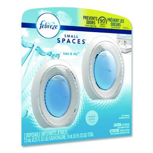 Febreze smallSPACES, Linen and Sky, 0.25 oz, 2/Pack (93326EA)