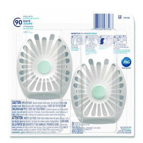 Febreze smallSPACES, Linen and Sky, 0.25 oz, 2/Pack (93326EA)