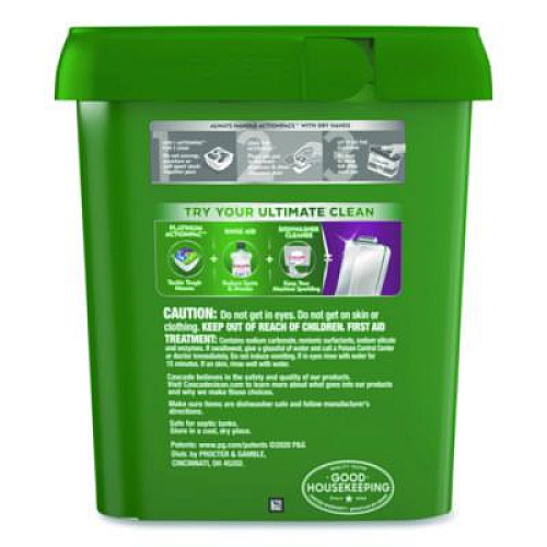 Cascade Action Pacs, Fresh Scent, 40.9 oz Tub, 78/Pack (97722)