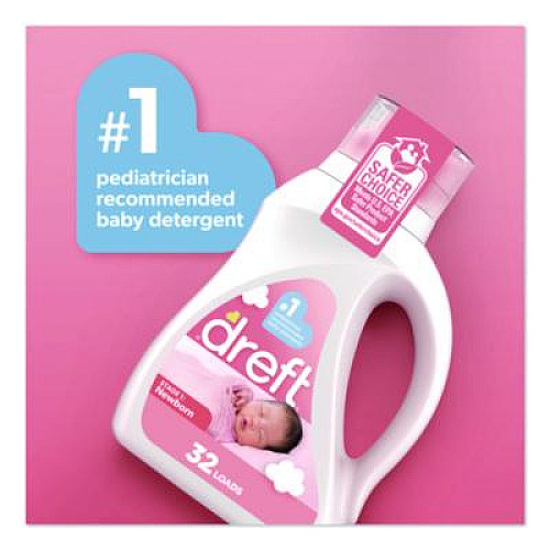 Dreft Ultra Laundry Detergent, Stage 1: Newborn, 150 oz Bottle with Dispensing Top (121283241)