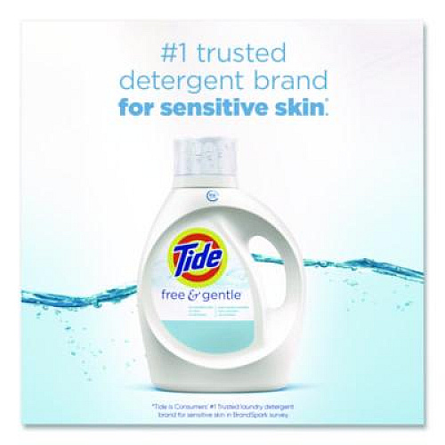 Tide Free and Gentle Liquid Laundry Detergent, 64 Loads, 84 oz Bottle (1389041828)