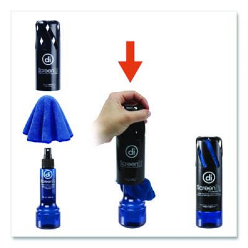 Digital Innovations Screen Dr Professional Screen Cleaning Kit, 5 oz Spray Bottle with Microfiber Cloth (4111200)