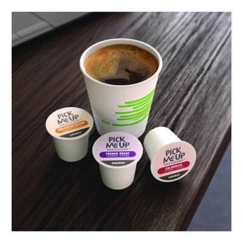 Pick Me Up Provisions French Roast Coffee K-Cups, 24/Box, 4 Boxes/Carton (52966CT)