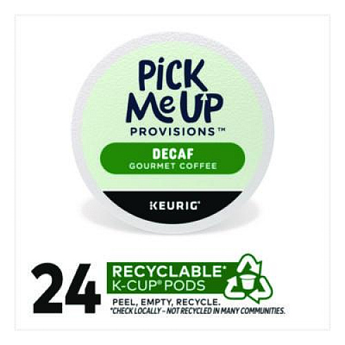 Pick Me Up Provisions Decaf Coffee K-Cups, 24/Box (5000382575)