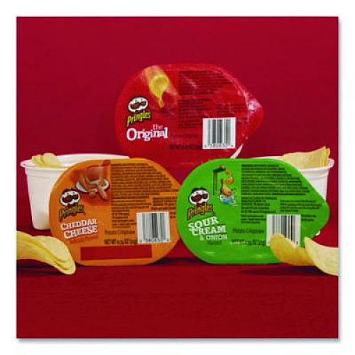 Pringles Variety Pack Potato Chips, Sour Cream and Onion/Cheddar Cheese/Original, 0.67 oz/0.74 oz Cans, 72/Carton (KEE18251)