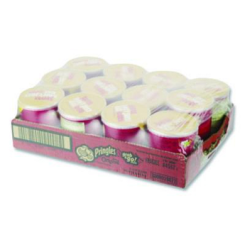 Pringles Potato Chips, Original, 1.3 oz Can, 12/Box (KEE84557)