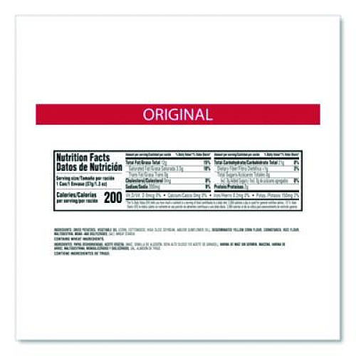 Pringles Potato Chips, Original, 1.3 oz Can, 12/Box (KEE84557)