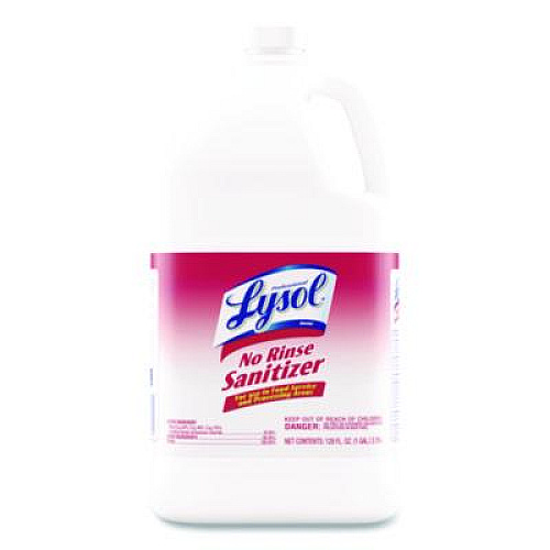 Professional LYSOL Brand No-Rinse Sanitizer Concentrate, Unscented, 128 oz Bottle (3624174389)