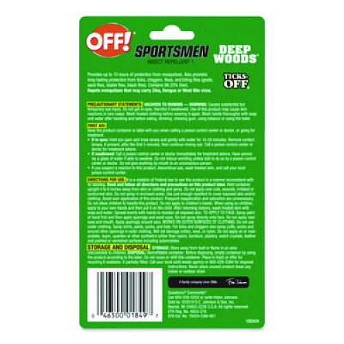 OFF! Deep Woods OFF for Sportsmen, 1 oz Pump Bottle (317188EA)