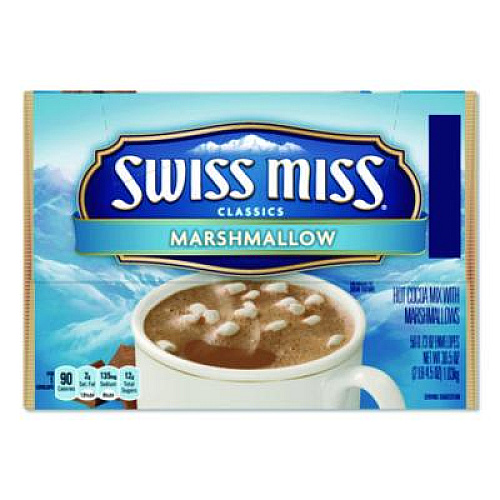 Swiss Miss Marshmallow Hot Cocoa Mix, 0.73 oz Packet, 50/Box (635937)