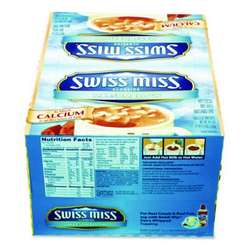 Swiss Miss Marshmallow Hot Cocoa Mix, 0.73 oz Packet, 50/Box (635937)