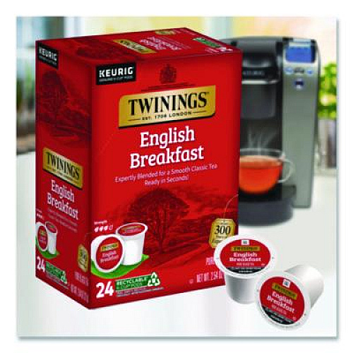 TWININGS Tea K-Cups, English Breakfast. 0.11, 24/Box (TNA85780)