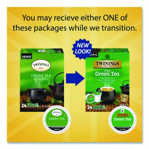 TWININGS Tea K-Cups, Green Tea, 0.11 oz, 24/Box (TNA85788)