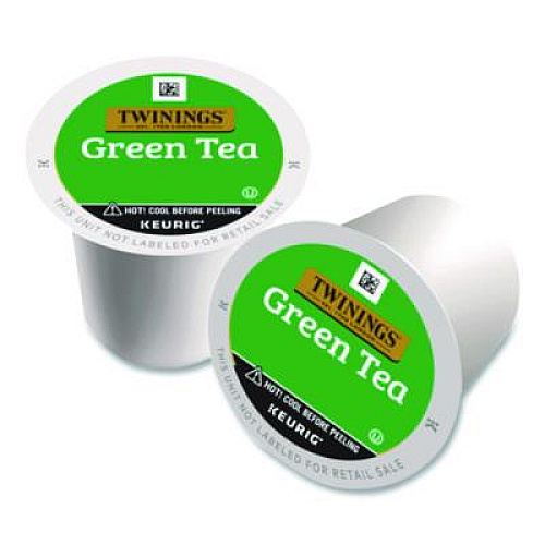 TWININGS Tea K-Cups, Green Tea, 0.11 oz, 24/Box (TNA85788)
