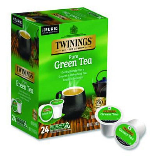 TWININGS Tea K-Cups, Green Tea, 0.11 oz, 24/Box (TNA85788)