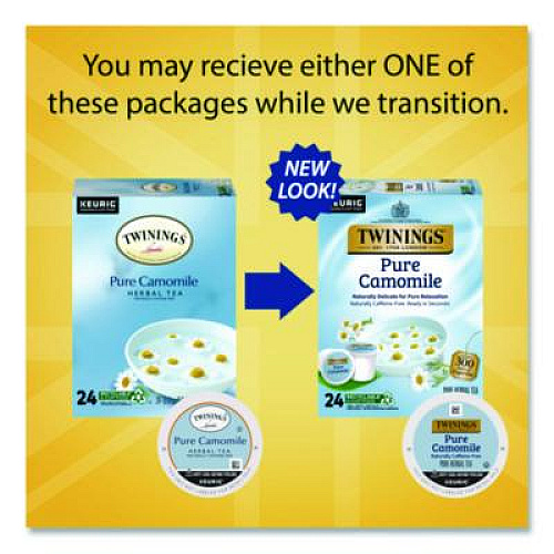 TWININGS Tea K-Cups, Pure Camomile, 0.11 oz, 24/Box (TNA85790)
