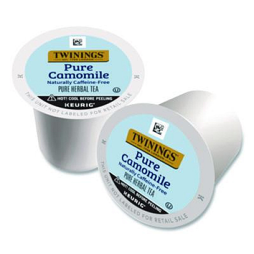 TWININGS Tea K-Cups, Pure Camomile, 0.11 oz, 24/Box (TNA85790)
