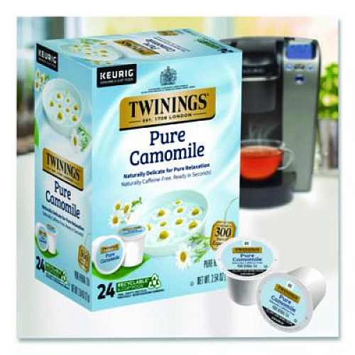 TWININGS Tea K-Cups, Pure Camomile, 0.11 oz, 24/Box (TNA85790)