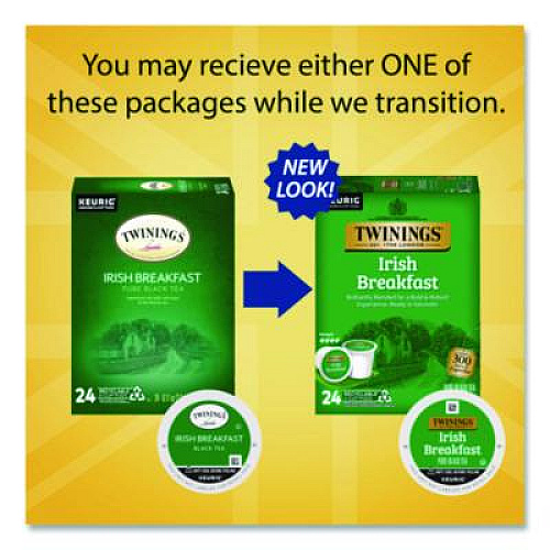 TWININGS Tea K-Cups, Irish Breakfast, 0.11 oz, 24/Box (TNA87303)