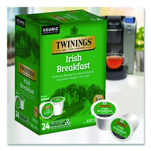 TWININGS Tea K-Cups, Irish Breakfast, 0.11 oz, 24/Box (TNA87303)
