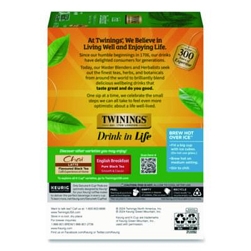 TWININGS Tea K-Cups, Irish Breakfast, 0.11 oz, 24/Box (TNA87303)