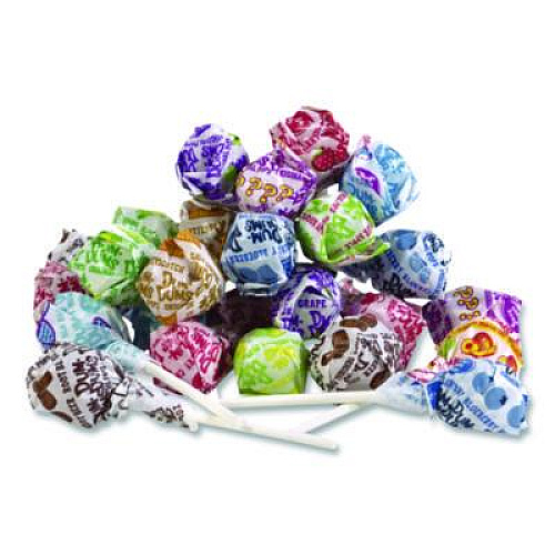 Spangler Dum-Dum-Pops, Assorted Flavors, Individually Wrapped, 2 lb Bag, 200 Pieces/Bag, 6 Bags/Carton (711)