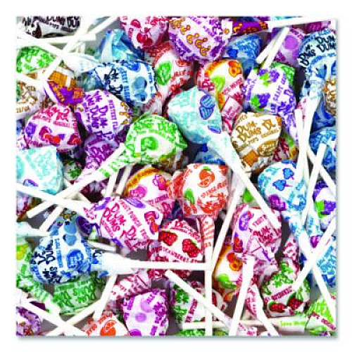Spangler Dum-Dum-Pops, Assorted Flavors, Individually Wrapped, 2 lb Bag, 200 Pieces/Bag, 6 Bags/Carton (711)