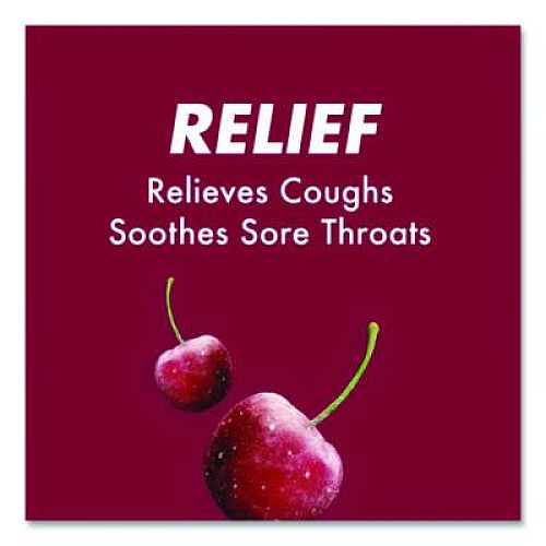 HALLS Relief Menthol Cough Suppressant - Oral Anesthetic, Cherry, 30/Pack (621825221OWN)