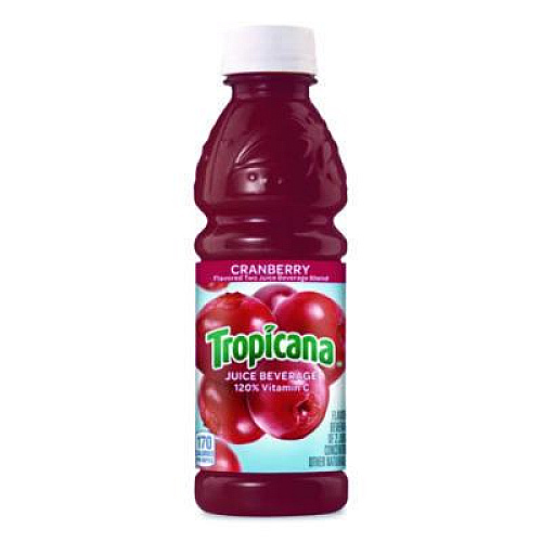 Tropicana Juice Beverage, Cranberry, 10 oz Bottle, 24/Carton (913717)