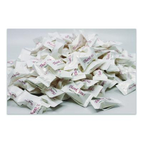 Stewart Superior Thank You Have a Nice Day Mints, White Buttermint, Individually Wrapped, 1,000/Carton (CJ3007B)