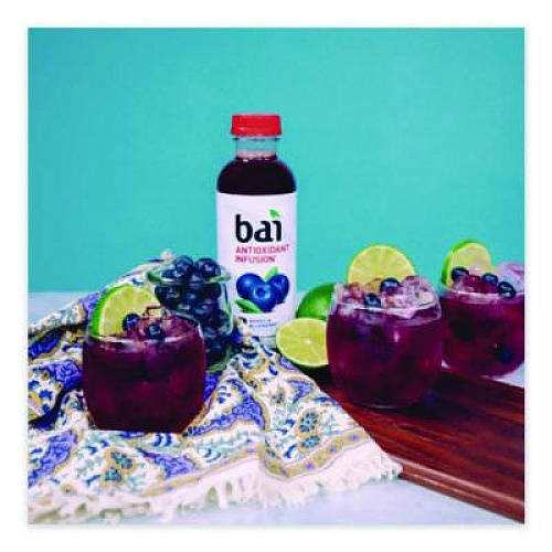 Bai Antioxidant Infused Beverage, Brasilia Blueberry, 18 oz Bottle, 12/Carton (2712518)