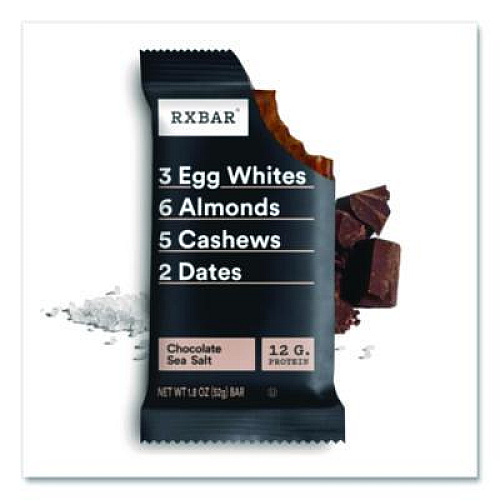 RXBAR Adult Bars, Chocolate Sea Salt, 1.83 oz Bar, 12/Box (CGO00430)