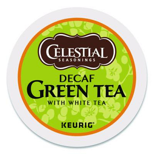 Celestial Seasonings Decaffeinated Green Tea K-Cups, 96/Carton (14737CT)