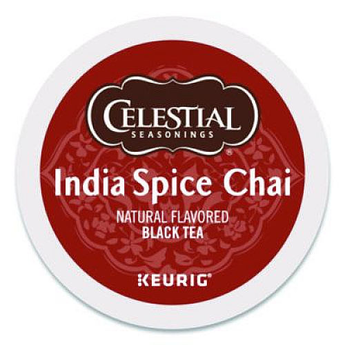 Celestial Seasonings India Spice Chai Tea K-Cups, 24/Box (14738)