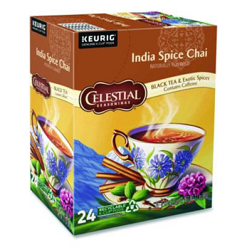 Celestial Seasonings India Spice Chai Tea K-Cups, 96/Carton (14738CT)