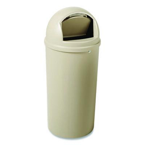 Rubbermaid Commercial Marshal Classic Container, 15 gal, Plastic, Beige (816088BG)