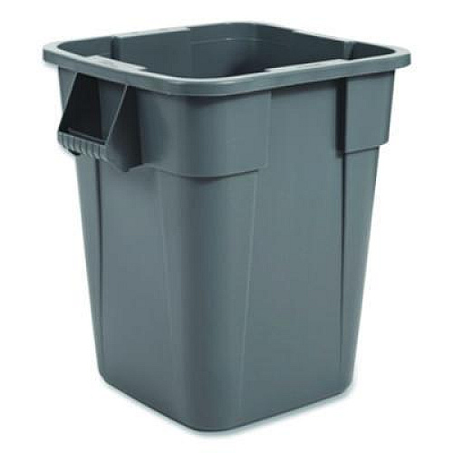 Rubbermaid Commercial Square Brute Container, 40 gal, Polyethylene, Gray (353600GY)
