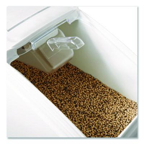 Rubbermaid Commercial ProSave Mobile Ingredient Bin, 20.57 gal, 13.13 x 29.25 x 28, White, Plastic (360088WHI)