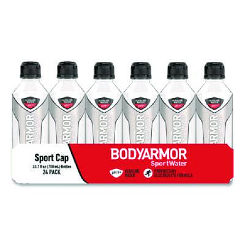 BodyArmor SportWater Alkaline Water, 23.67 oz Bottle, 24/Pack (1007011)