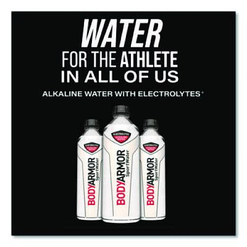 BodyArmor SportWater Alkaline Water, 23.67 oz Bottle, 24/Pack (1007011)