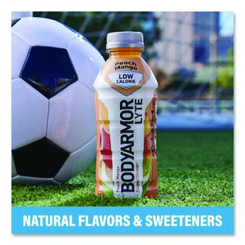 BodyArmor LYTE Sports Drink, Peach Mango, 16 oz Bottle, 12/Pack (10001212)