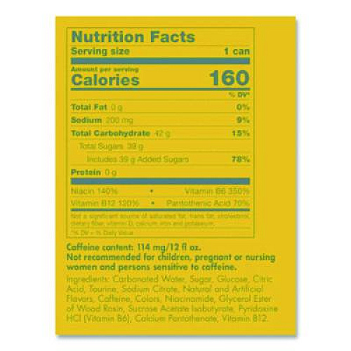 Red Bull The Yellow Edition Tropical Energy Drink, Tropical Punch, 8.4 oz Can, 24/Carton (RBD28162)