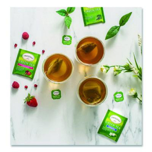 TWININGS Tea Bags, Green, 3.53 oz, 50/Box (82224)