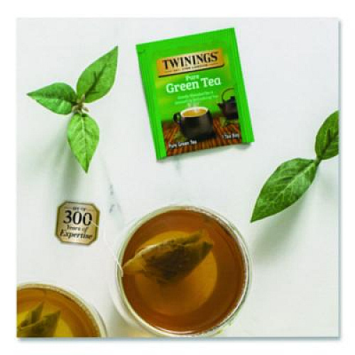 TWININGS Tea Bags, Green, 3.53 oz, 50/Box (82224)