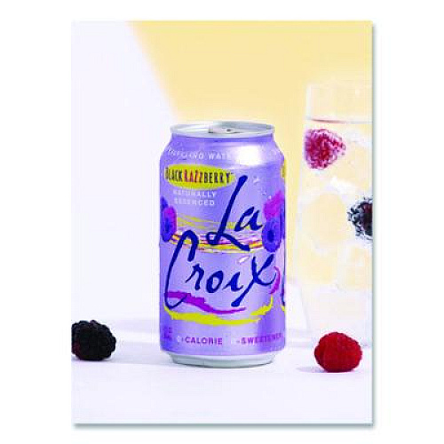 LaCroix Sparkling Water, Black Razzberry, 12 oz Can, 12 Cans/Pack, 2 Packs/Carton (NAV40112)