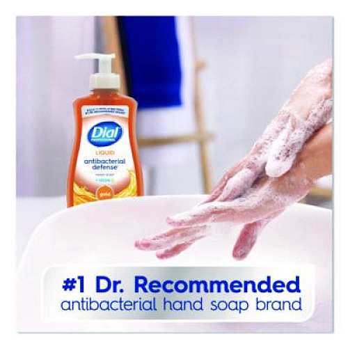Dial Professional Antibacterial Defense Gold Hand Soap + Aloe, Original Scent, 11 oz Pump Bottle, 12/Carton (35470)